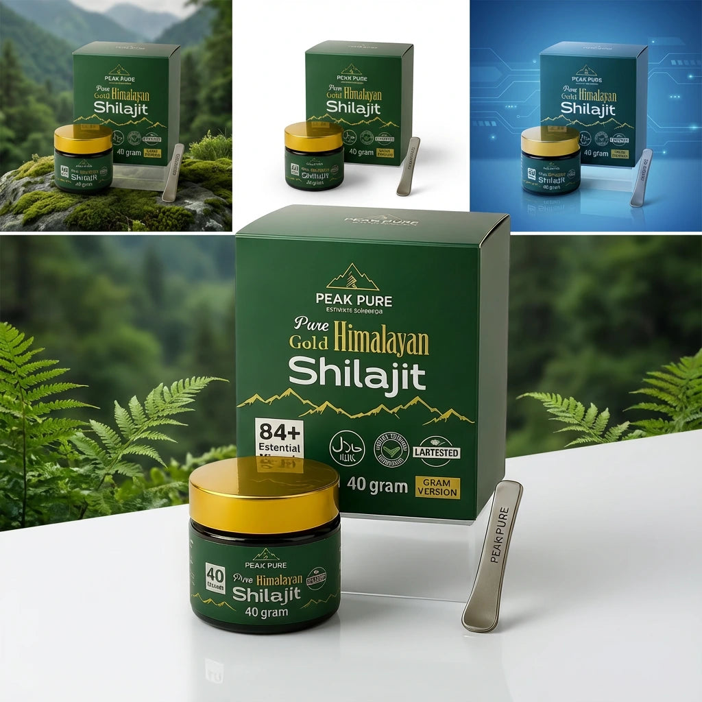 PeakPure Gold Himalayan Shilajit – Premium 40g Jar