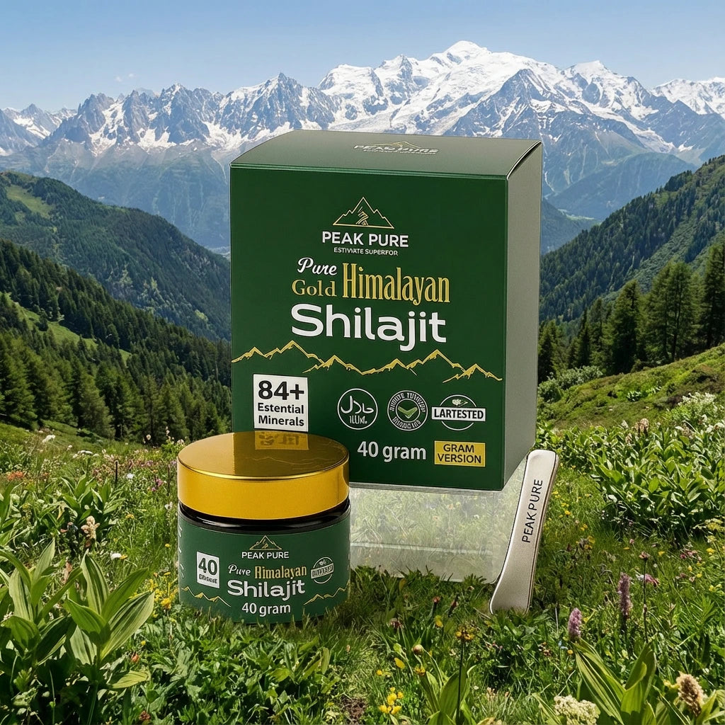 PeakPure Gold Himalayan Shilajit – Premium 40g Jar