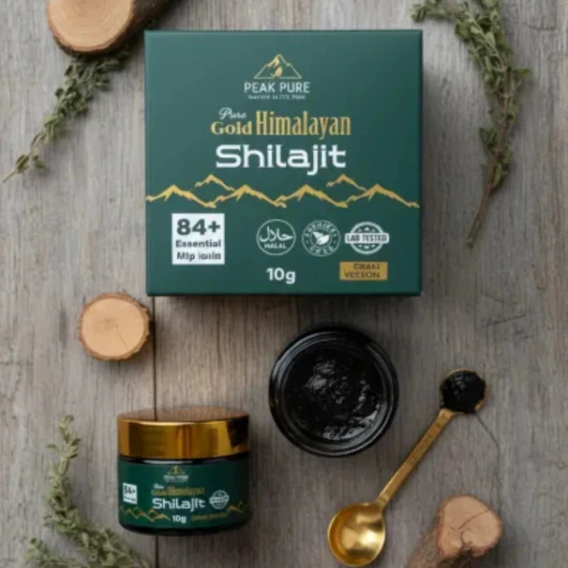 PeakPure Gold Himalayan Shilajit – Premium 10g Jar