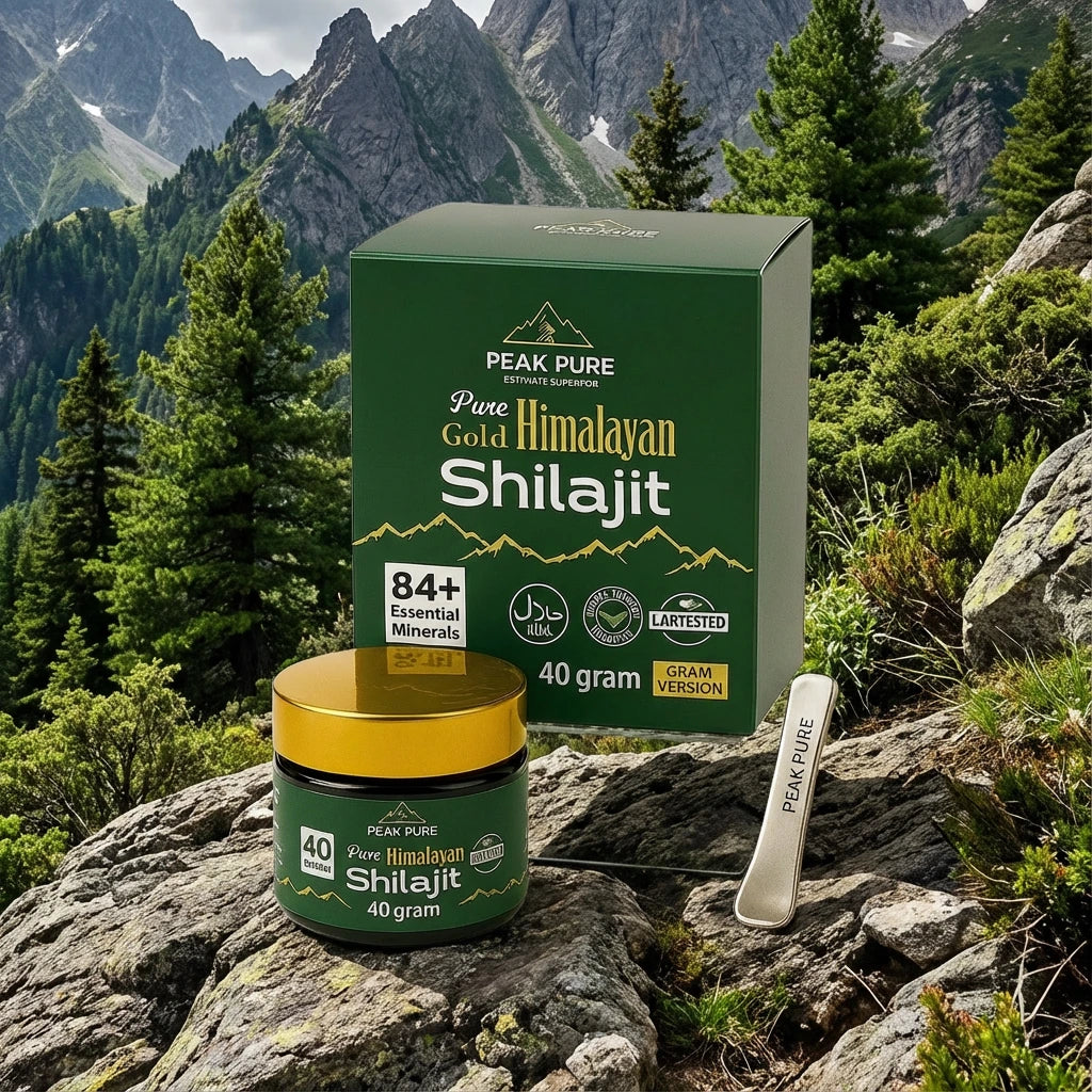 PeakPure Gold Himalayan Shilajit – Premium 40g Jar