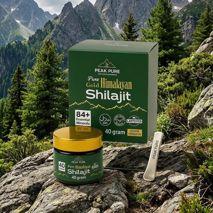 PeakPure Gold Himalayan Shilajit – Premium 40g Jar
