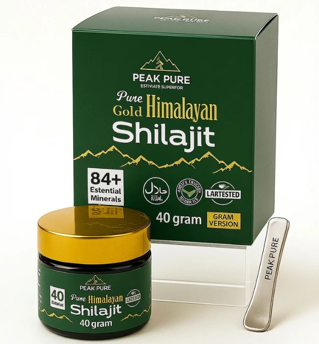 PeakPure Gold Himalayan Shilajit – Premium 40g Jar