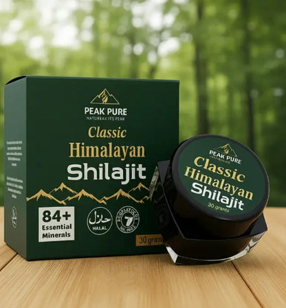PeakPure Classic Himalayan Shilajit – Premium 30g Jar