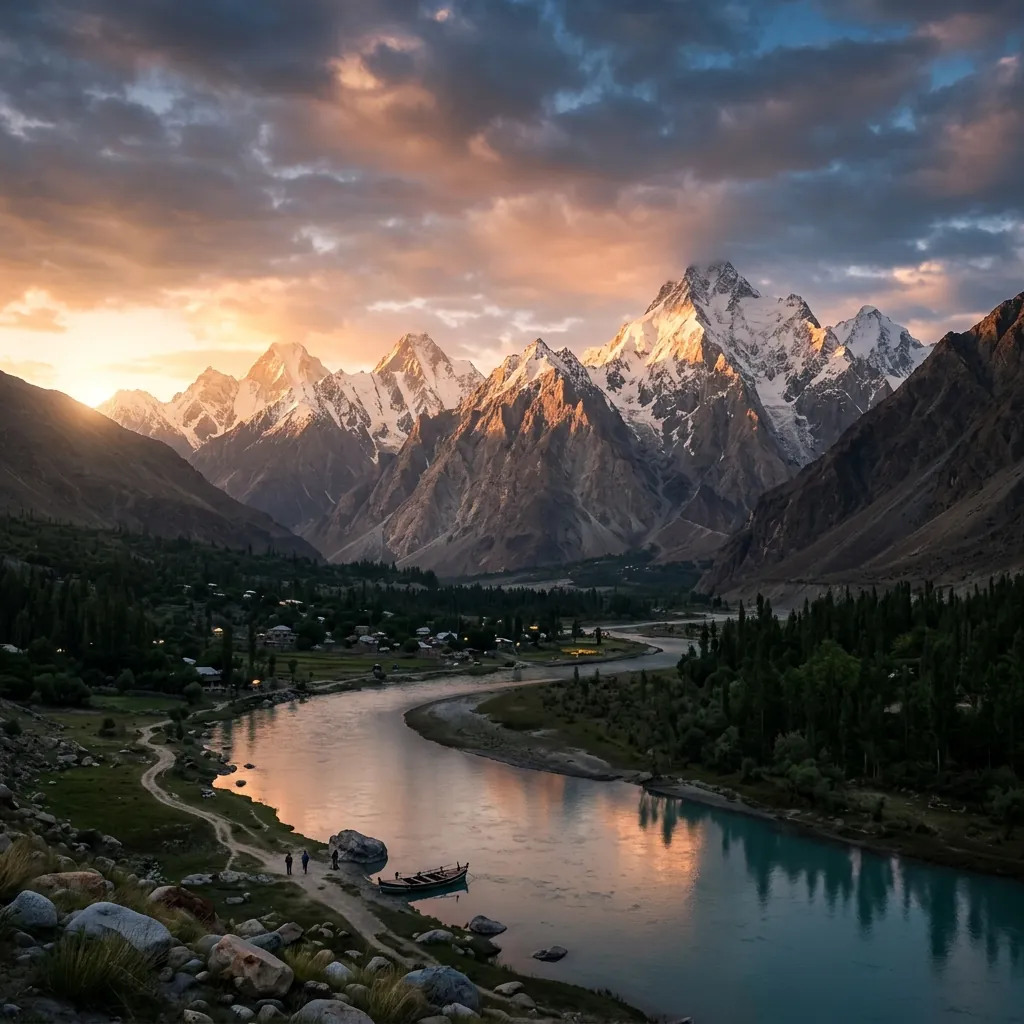 Skardu mountains texture
